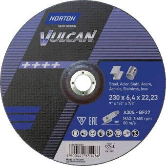 Disc de slefuit otel Norton Vulcan 230*6,4*22.2