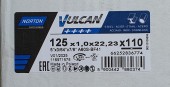 Set discuri debitat metal si inox Norton Vulcan 125*1*22,2- 110 bucati